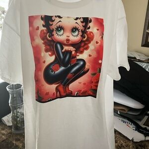 Betty Boop Graphic Tee - White